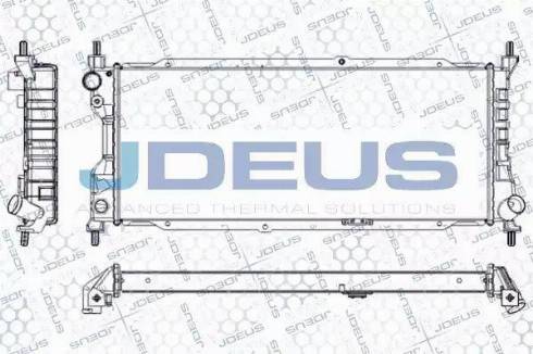 Jdeus RA0200530 - Radiator, engine cooling autospares.lv