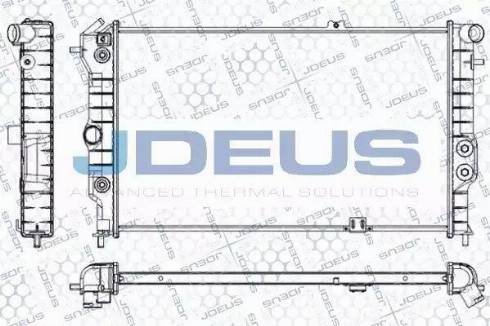 Jdeus RA0200570 - Radiator, engine cooling autospares.lv