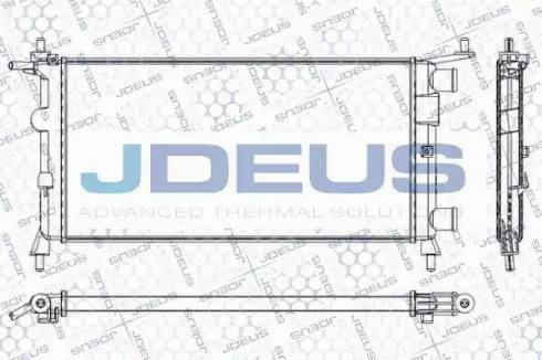 Jdeus RA0200670 - Radiator, engine cooling autospares.lv