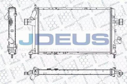 Jdeus RA0200809 - Radiator, engine cooling autospares.lv