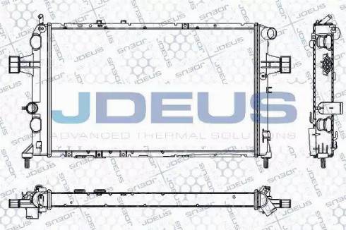 Jdeus RA0200820 - Radiator, engine cooling autospares.lv