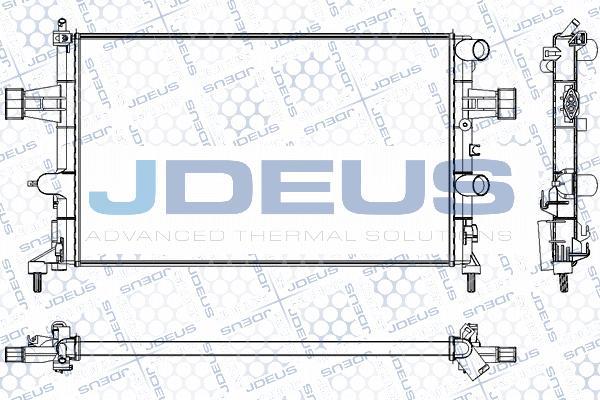 Jdeus RA0200750 - Radiator, engine cooling autospares.lv