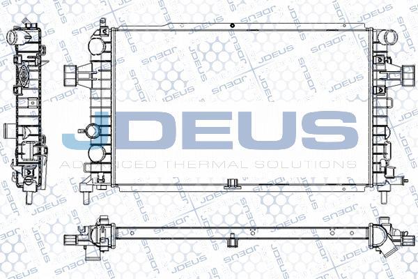 Jdeus RA0201000 - Radiator, engine cooling autospares.lv