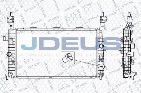 Jdeus RA0201020 - Radiator, engine cooling autospares.lv