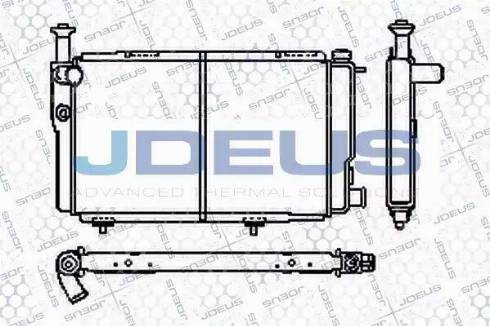 Jdeus RA0210050 - Radiator, engine cooling autospares.lv