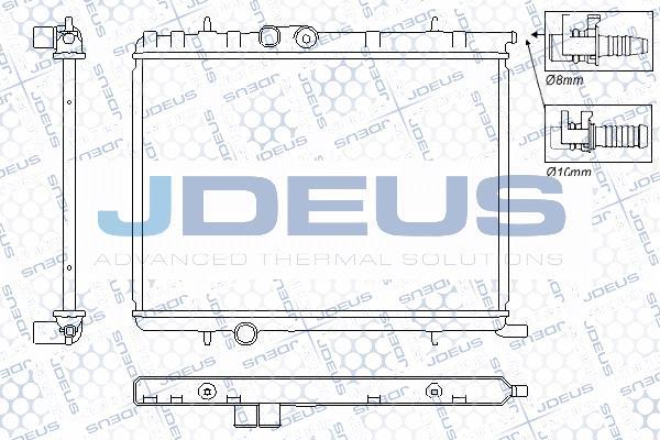 Jdeus RA0210341 - Radiator, engine cooling autospares.lv