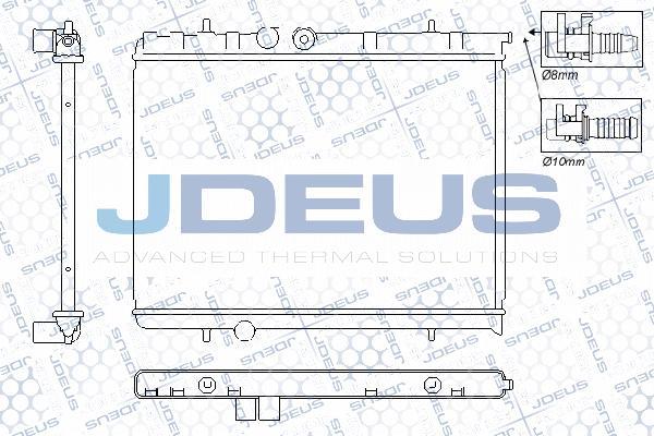 Jdeus RA0210360 - Radiator, engine cooling autospares.lv