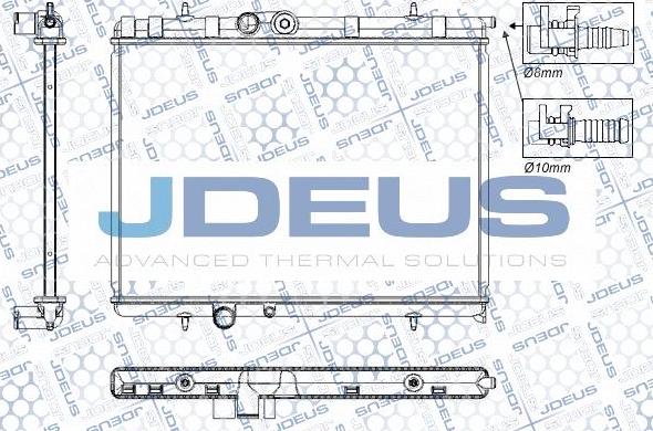 Jdeus RA0210321 - Radiator, engine cooling autospares.lv