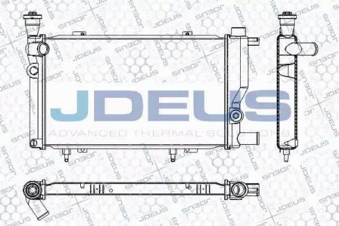 Jdeus RA0210241 - Radiator, engine cooling autospares.lv