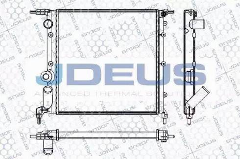 Jdeus RA0230401 - Radiator, engine cooling autospares.lv