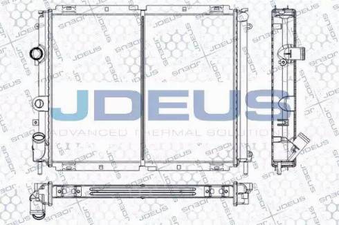 Jdeus RA0230580 - Radiator, engine cooling autospares.lv