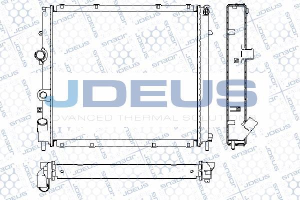 Jdeus RA0230610 - Radiator, engine cooling autospares.lv