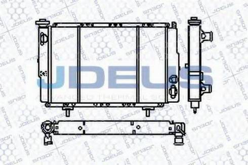 Jdeus RA0230031 - Radiator, engine cooling autospares.lv