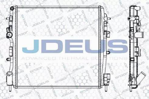 Jdeus RA0230860 - Radiator, engine cooling autospares.lv