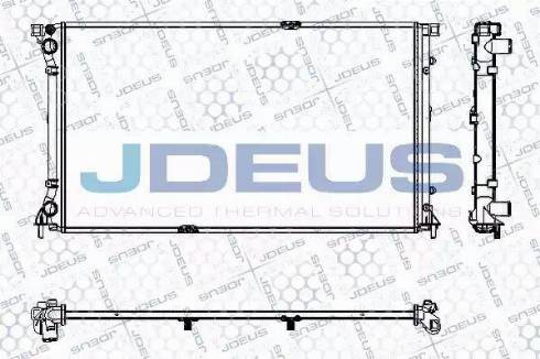 Jdeus RA0230790 - Radiator, engine cooling autospares.lv