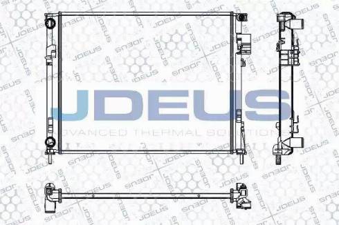 Jdeus RA0230750 - Radiator, engine cooling autospares.lv