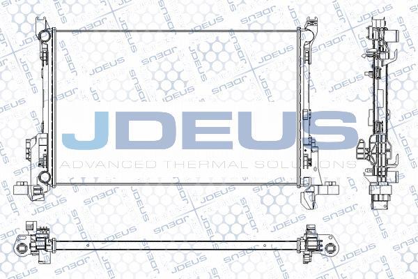 Jdeus RA0231140 - Radiator, engine cooling autospares.lv