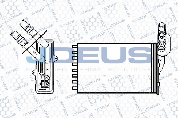 Jdeus RA2230520 - Heat Exchanger, interior heating autospares.lv