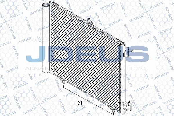 Jdeus RA7070091 - Condenser, air conditioning autospares.lv