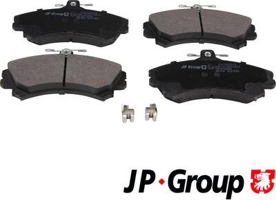 JP Group 4963604210 - Brake Pad Set, disc brake autospares.lv