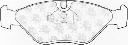 JP Group 4563600110 - Brake Pad Set, disc brake autospares.lv