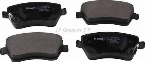 JP Group 4063604510 - Brake Pad Set, disc brake autospares.lv