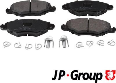 JP Group 4163600710 - Brake Pad Set, disc brake autospares.lv