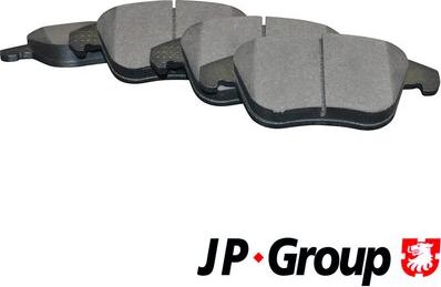 JP Group 4163601510 - Brake Pad Set, disc brake autospares.lv