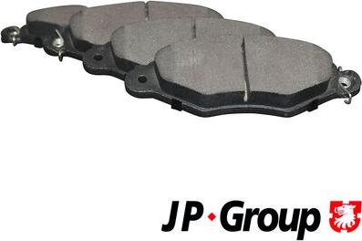 JP Group 4163601610 - Brake Pad Set, disc brake autospares.lv