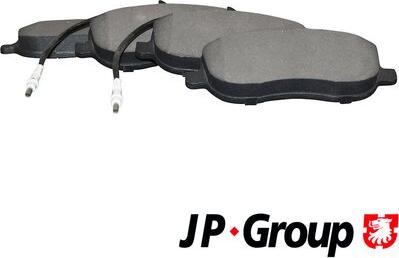 JP Group 4163601110 - Brake Pad Set, disc brake autospares.lv