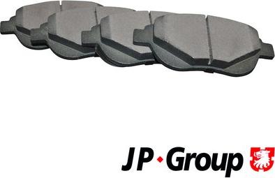 JP Group 4163601810 - Brake Pad Set, disc brake autospares.lv