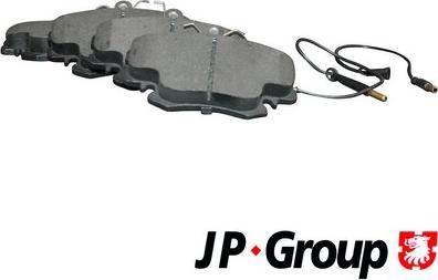 JP Group 4163603110 - Brake Pad Set, disc brake autospares.lv