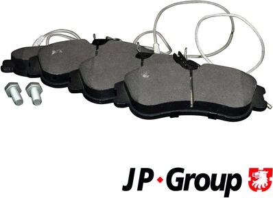 JP Group 4163603810 - Brake Pad Set, disc brake autospares.lv