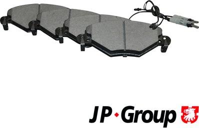 JP Group 4163602110 - Brake Pad Set, disc brake autospares.lv