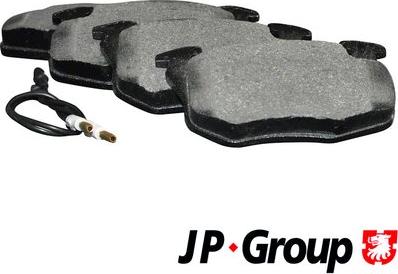 JP Group 4163602810 - Brake Pad Set, disc brake autospares.lv