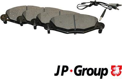 JP Group 4163602210 - Brake Pad Set, disc brake autospares.lv
