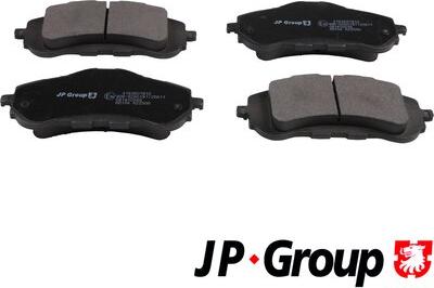 JP Group 4163607810 - Brake Pad Set, disc brake autospares.lv