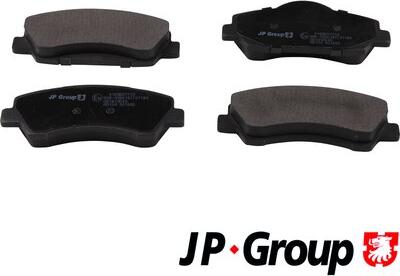 JP Group 4163607710 - Brake Pad Set, disc brake autospares.lv