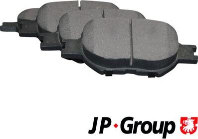 JP Group 4863600610 - Brake Pad Set, disc brake autospares.lv