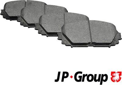 JP Group 4863601610 - Brake Pad Set, disc brake autospares.lv