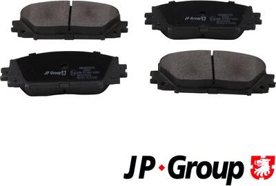 JP Group 4863601210 - Brake Pad Set, disc brake autospares.lv