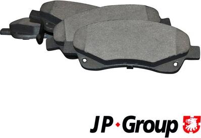 JP Group 4863602510 - Brake Pad Set, disc brake autospares.lv