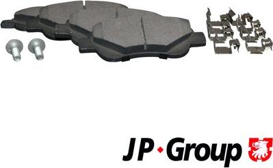 JP Group 4863602610 - Brake Pad Set, disc brake autospares.lv