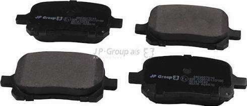 JP Group 4863607010 - Brake Pad Set, disc brake autospares.lv