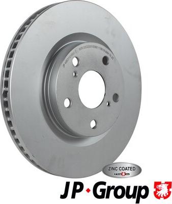 JP Group 4863101800 - Brake Disc autospares.lv