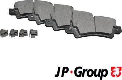 JP Group 4863701310 - Brake Pad Set, disc brake autospares.lv