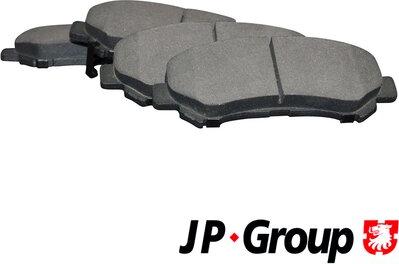 JP Group 4363600810 - Brake Pad Set, disc brake autospares.lv