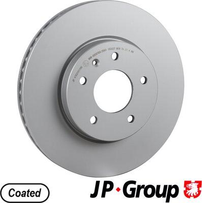 JP Group 4763101100 - Brake Disc autospares.lv