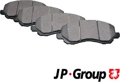 JP Group 5063600910 - Brake Pad Set, disc brake autospares.lv