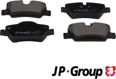 JP Group 6063700310 - Brake Pad Set, disc brake autospares.lv